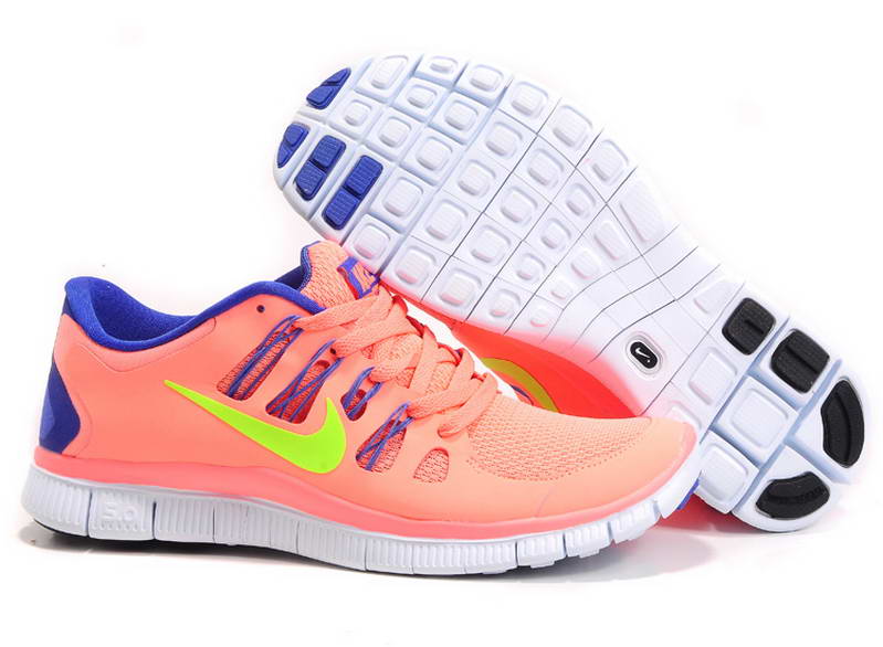 Nike Free Run 5.0 V2 Womens Running Shoes New Breathable Pink Blue
